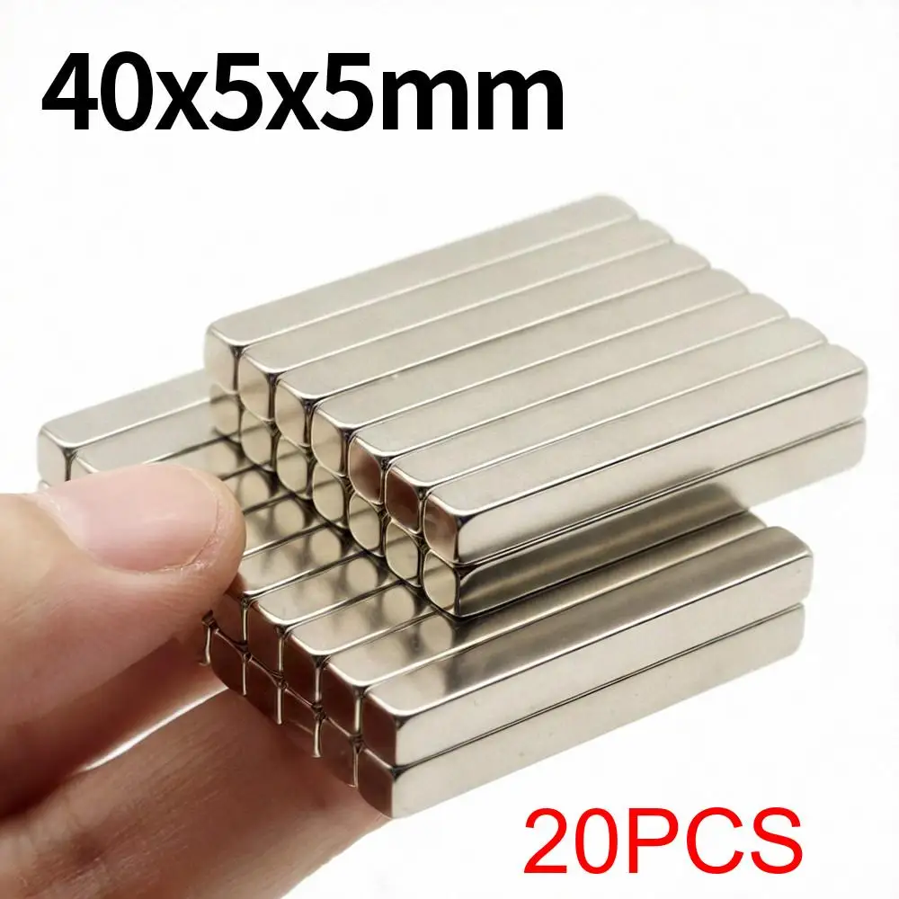 Неодимовые магниты N35 40x5x5 мм
Неодимовые магниты N35 40x5x5 мм