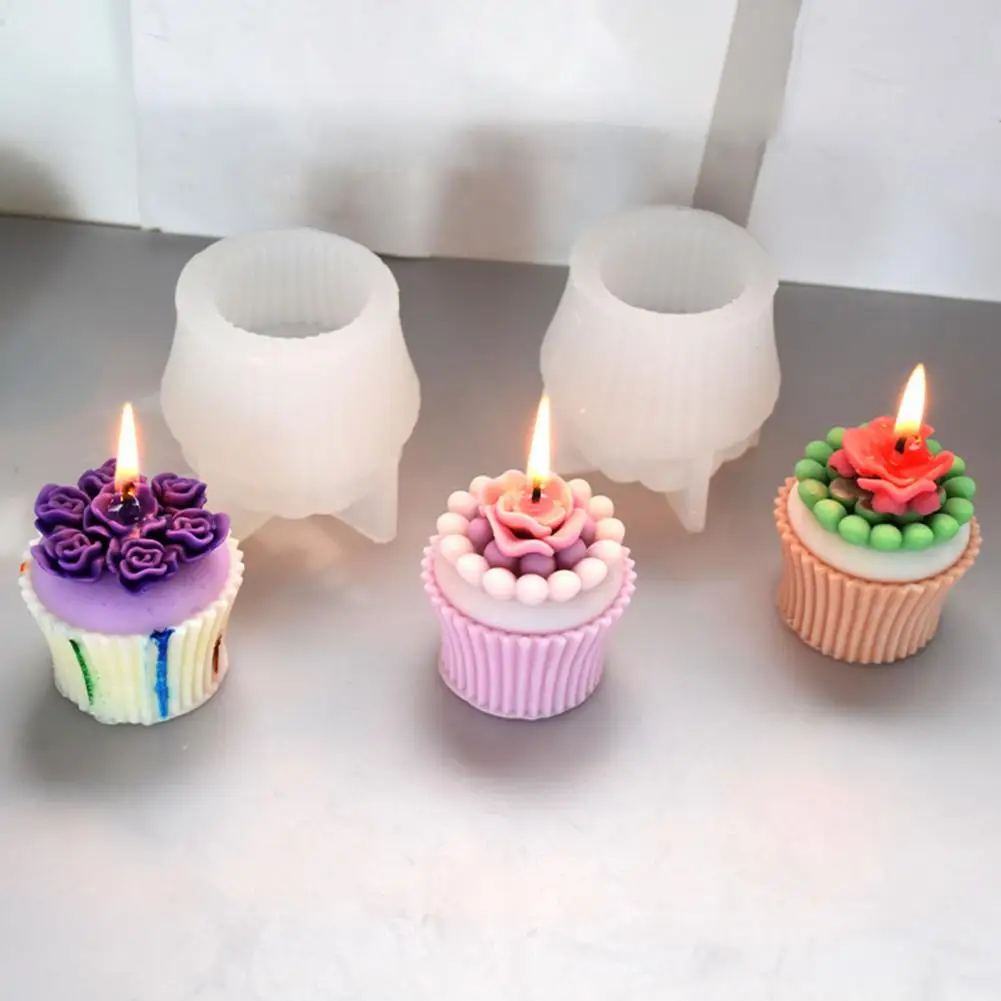 Muffin Cup Mould Rose Cake Decorating Candle 3D Simulation Cup Cake Shape Soap Mould Art Craft Tool DIY for Home
Muffin Cup Mould Rose Cake Decorating Candle 3D Simulation Cup Cake Shape Soap Mould Art Craft Tool DIY for Home