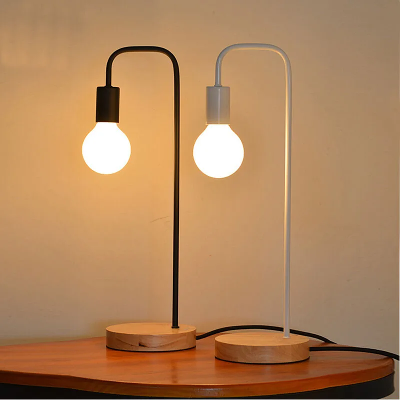 E27 Desk Lamp loft Industrial Nightstand Lamps Table Lamp with Wooden Base Vintage Bedside light for Living Room Office Bedroom
E27 Desk Lamp loft Industrial Nightstand Lamps Table Lamp with Wooden Base Vintage Bedside light for Living Room Office Bedroom