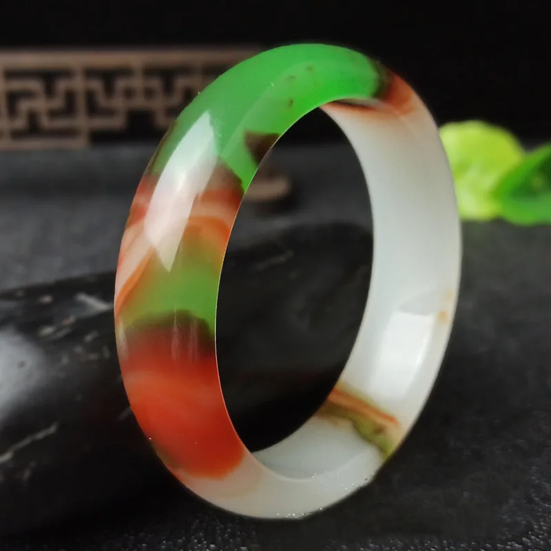Natural Color Hand Carved Wide Jade Bracelet Fashion Boutique Jewelry Men's and Women's Cyan Red Bracelet Gift Accessories
Natural Color Hand Carved Wide Jade Bracelet Fashion Boutique Jewelry Men's and Women's Cyan Red Bracelet Gift Accessories