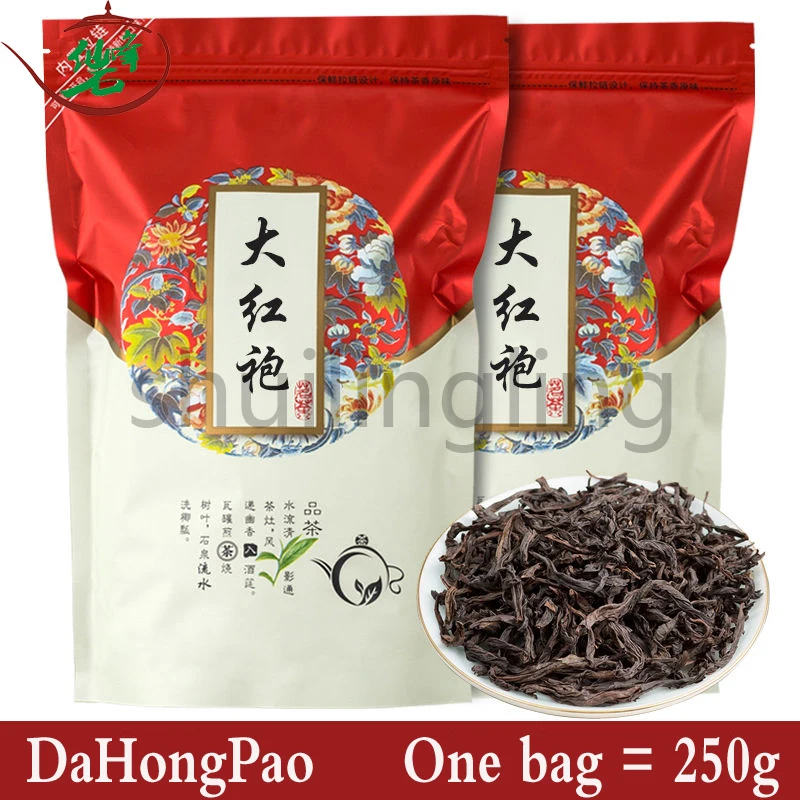 

Китай Да Хун Пао Улун-чай 250 г Китайский Большой красный халат сладкий вкус dahongpao-чай Органическая зеленая еда-чайник