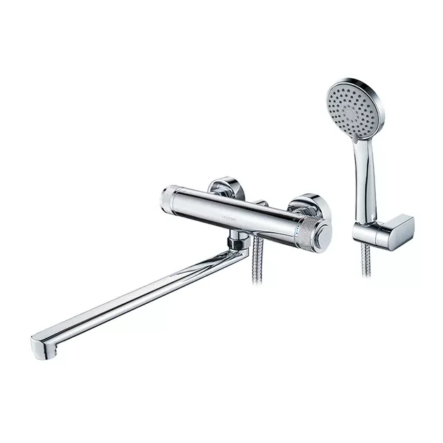 Bathroom Bathtub Faucet With Hand Rotary Switch Hot and Cold Water Mixer Taps Wall-mounted Long Spout Faucets L2276
Bathroom Bathtub Faucet With Hand Rotary Switch Hot and Cold Water Mixer Taps Wall-mounted Long Spout Faucets L2276