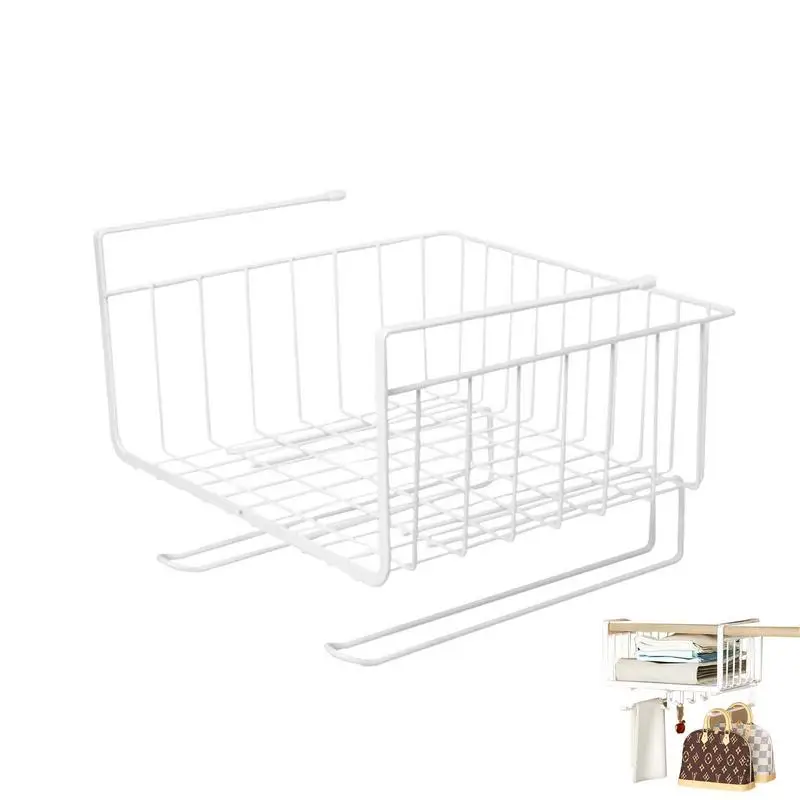 Cabinet Hanging Basket Under Storage Shelf With Hook Firm Storage Racks Supplies For Kitchen Space-Saving Baskets
Cabinet Hanging Basket Under Storage Shelf With Hook Firm Storage Racks Supplies For Kitchen Space-Saving Baskets