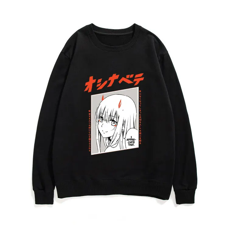 Funny Sexy Darling In The Franxx Zero Two Sweatshirt Anime Unisex All-match Cute Style Pullover Harajuku Manga Streetwear Tops
Funny Sexy Darling In The Franxx Zero Two Sweatshirt Anime Unisex All-match Cute Style Pullover Harajuku Manga Streetwear Tops