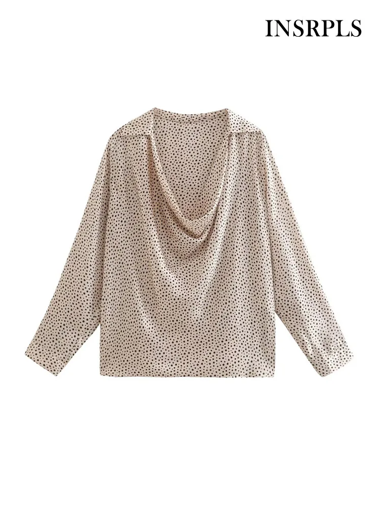 Женская блузка с длинным рукавом, воротником с лацканами и принтом
Женская блузка с длинным рукавом, воротником с лацканами и принтом