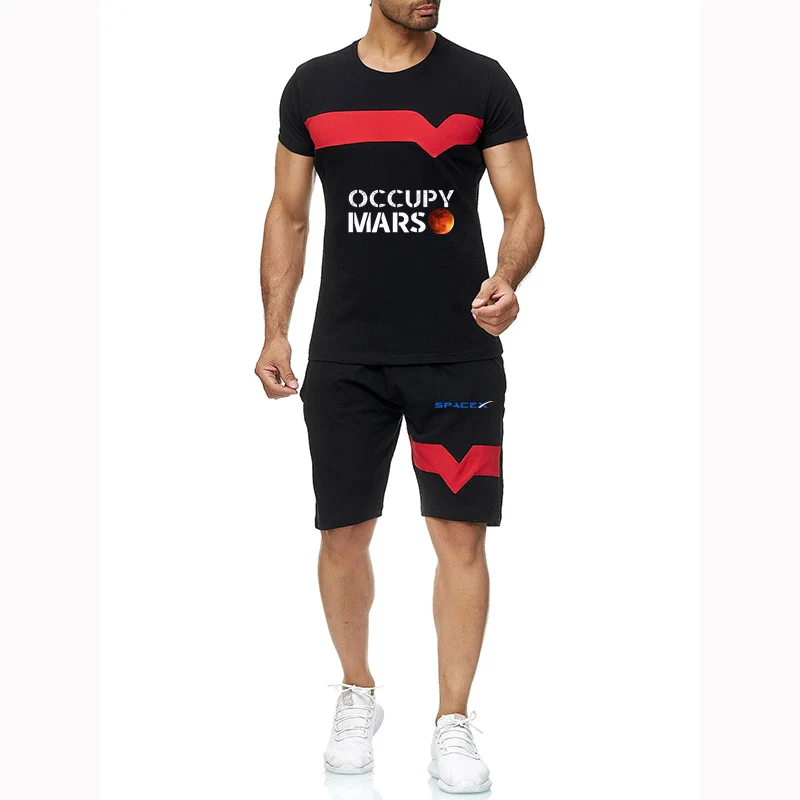 2022 Men's Summer SpaceX Printing Short-Sleeved SpaceX Fashion Trend Casual All-Match Sweatpants 2-Piece Suit
2022 Men's Summer SpaceX Printing Short-Sleeved SpaceX Fashion Trend Casual All-Match Sweatpants 2-Piece Suit
