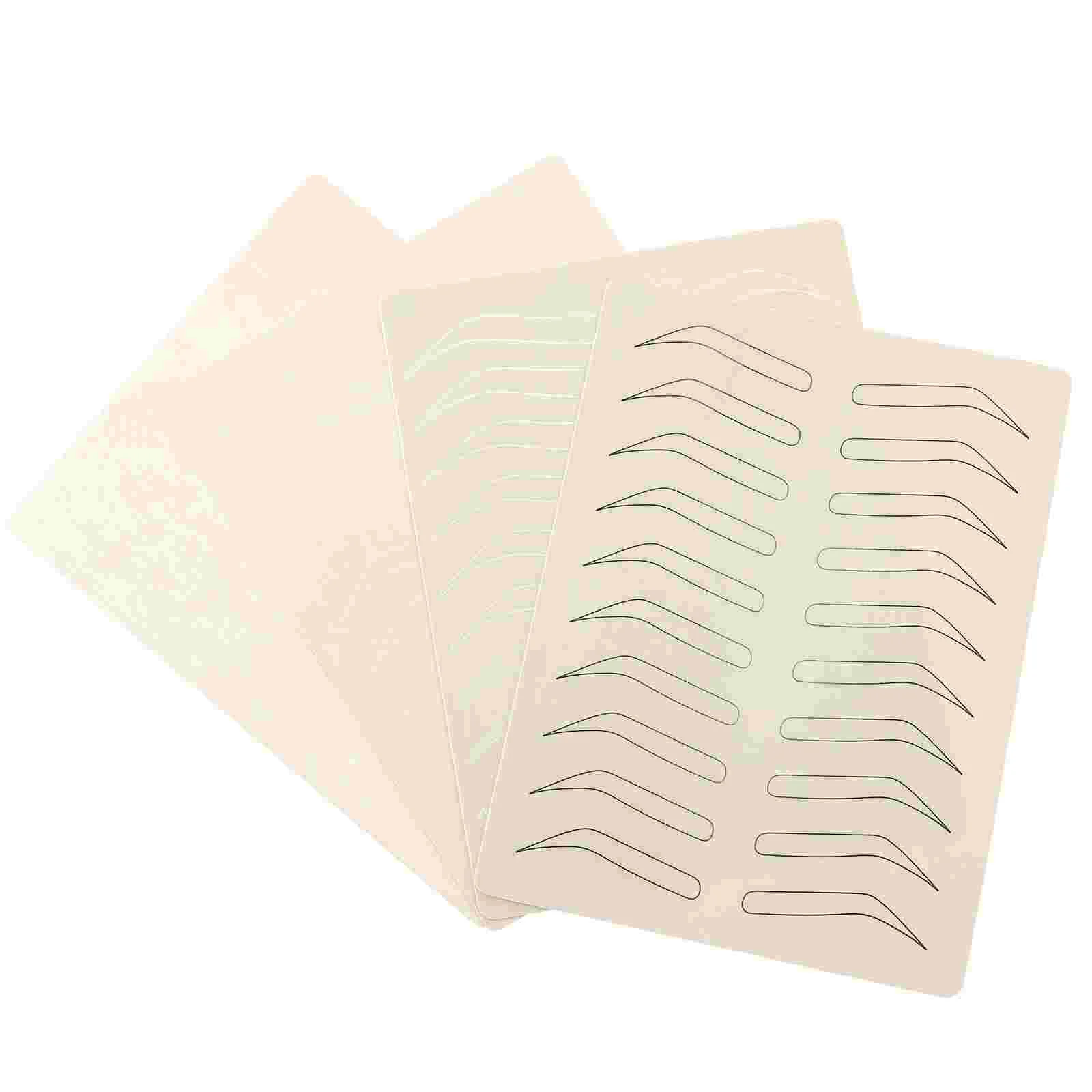 HEALLILY 4pcs Double Sided Tattoos Skin Inkless Eyebrow Practice Skin Microblading Supplies Fake Skin Sheets
HEALLILY 4pcs Double Sided Tattoos Skin Inkless Eyebrow Practice Skin Microblading Supplies Fake Skin Sheets