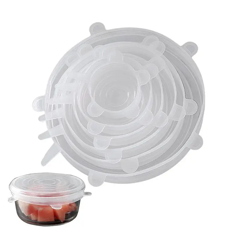 6pcs Silicone Stretch Lids Silicone Bowl Pot Lid Silicone Cover Pan Cooking Food Fresh Cover Microwave Cover Kitchen Storage
6pcs Silicone Stretch Lids Silicone Bowl Pot Lid Silicone Cover Pan Cooking Food Fresh Cover Microwave Cover Kitchen Storage