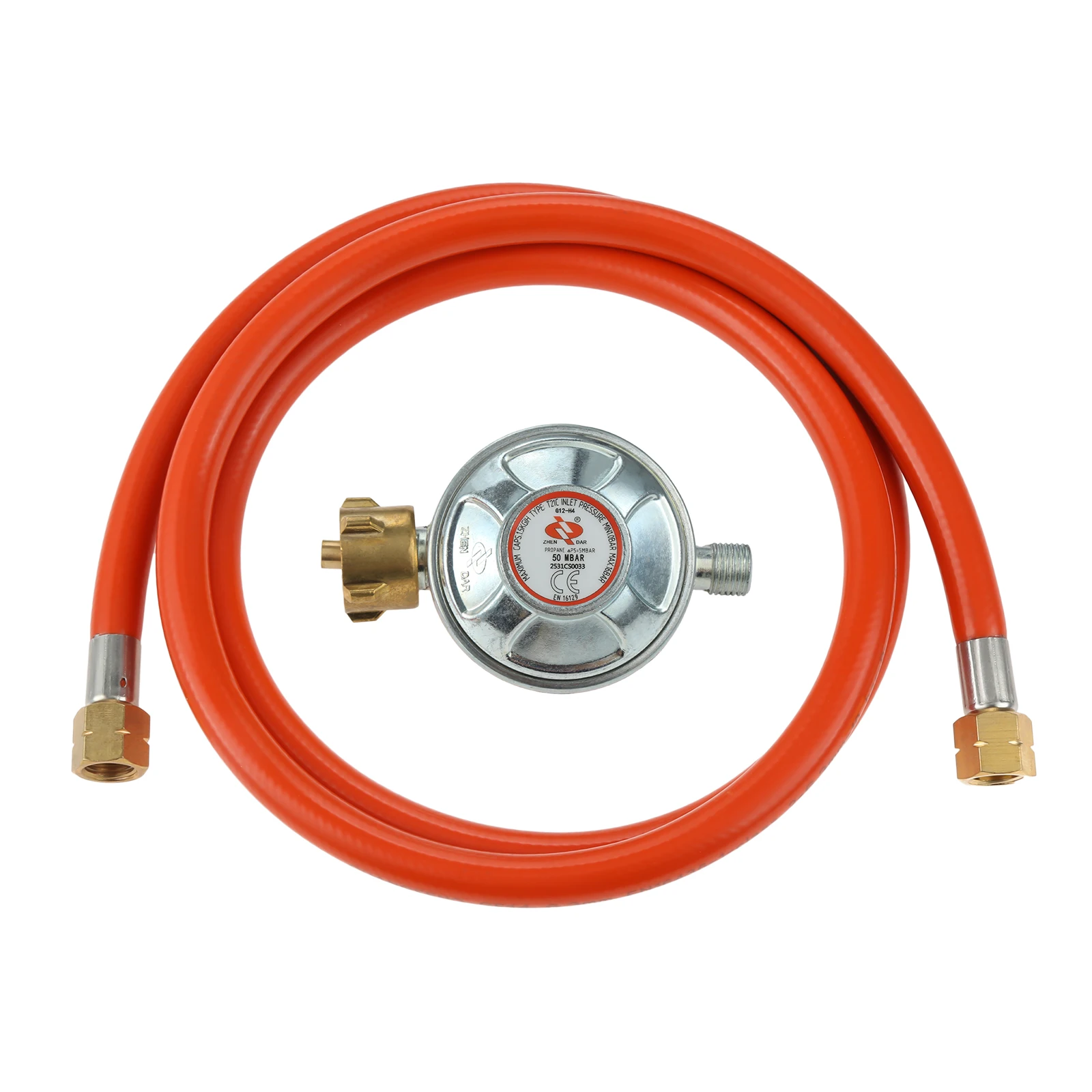 2pcs/1set Gas Regulator Pressure 50 Mbar + Gas Hose 150cm 1/4 Inch Left Thread 1/2" R X 1/4" Lks LPG Adapter Grill Camping BBQ
2pcs/1set Gas Regulator Pressure 50 Mbar + Gas Hose 150cm 1/4 Inch Left Thread 1/2" R X 1/4" Lks LPG Adapter Grill Camping BBQ