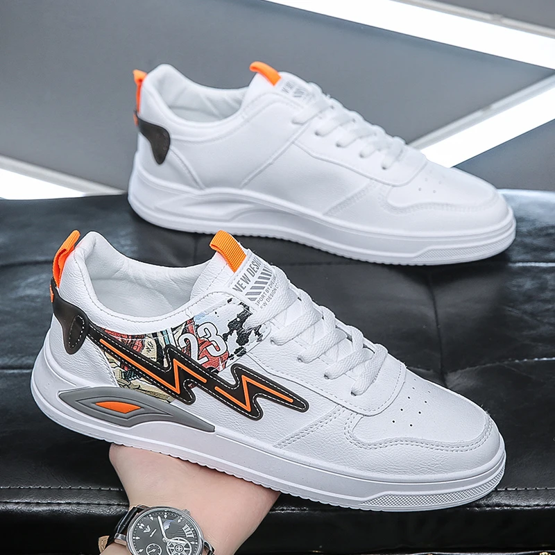 2022 Spring and Autumn New Leather Casual Men's Shoes All-match Trend Sports White Shoes Men's Sneakers Tenis Masculino
2022 Spring and Autumn New Leather Casual Men's Shoes All-match Trend Sports White Shoes Men's Sneakers Tenis Masculino
