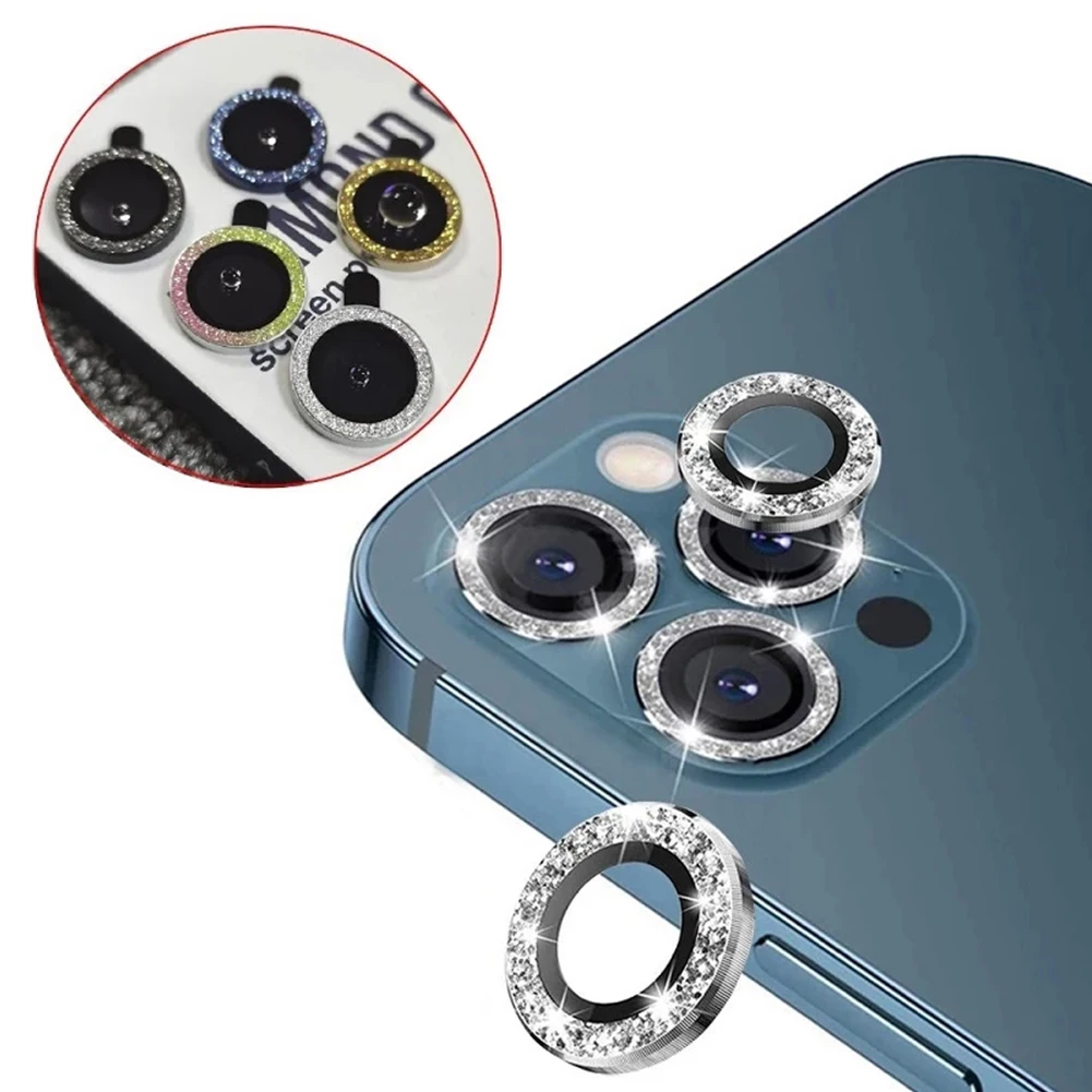 3Pcs Bling Diamond Camera Lens Protector For iPhone 11 12 13 Pro Max 12 13 mini Metal Ring Camera Lens Tempered Glass Protection
3Pcs Bling Diamond Camera Lens Protector For iPhone 11 12 13 Pro Max 12 13 mini Metal Ring Camera Lens Tempered Glass Protection