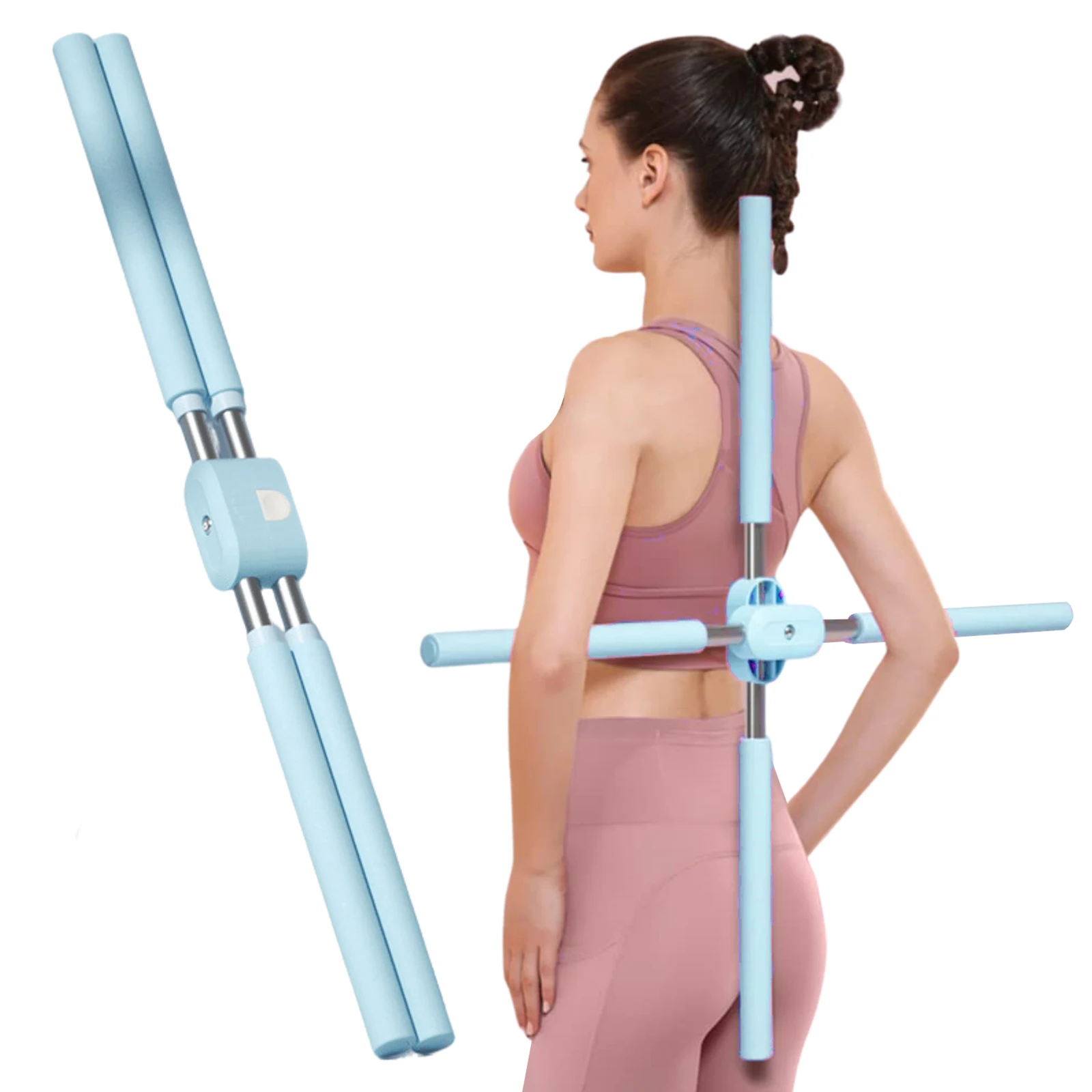 2pcs Yoga Bar Stretching Tool Posture Correction Bar Home Fitness Equipment Adjustable Length Multipurpose For Open Back
2pcs Yoga Bar Stretching Tool Posture Correction Bar Home Fitness Equipment Adjustable Length Multipurpose For Open Back