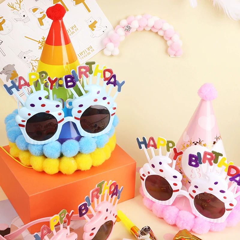 3Pcs Baby Shower Happy Birthday Hat Glasses Cake Decoration Children Kids Party Supplies Home Decor
3Pcs Baby Shower Happy Birthday Hat Glasses Cake Decoration Children Kids Party Supplies Home Decor