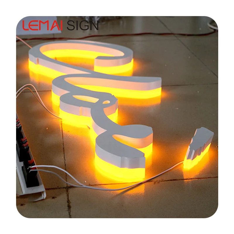 

Backlight Word LED luminous Number 3D Mini Whole Body Letter Highlights Indoor And Outdoor Luminous Words