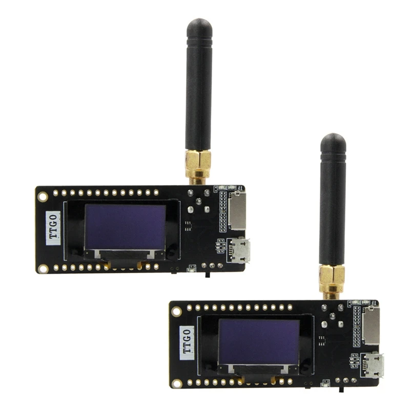 2X TTGO Lora32 V2.1 ESP32 Bluetooth WIFI Wireless Module 433Mhz 0.96 Inch Bluetooth Wifi Wireless Module SMA IP5306
2X TTGO Lora32 V2.1 ESP32 Bluetooth WIFI Wireless Module 433Mhz 0.96 Inch Bluetooth Wifi Wireless Module SMA IP5306