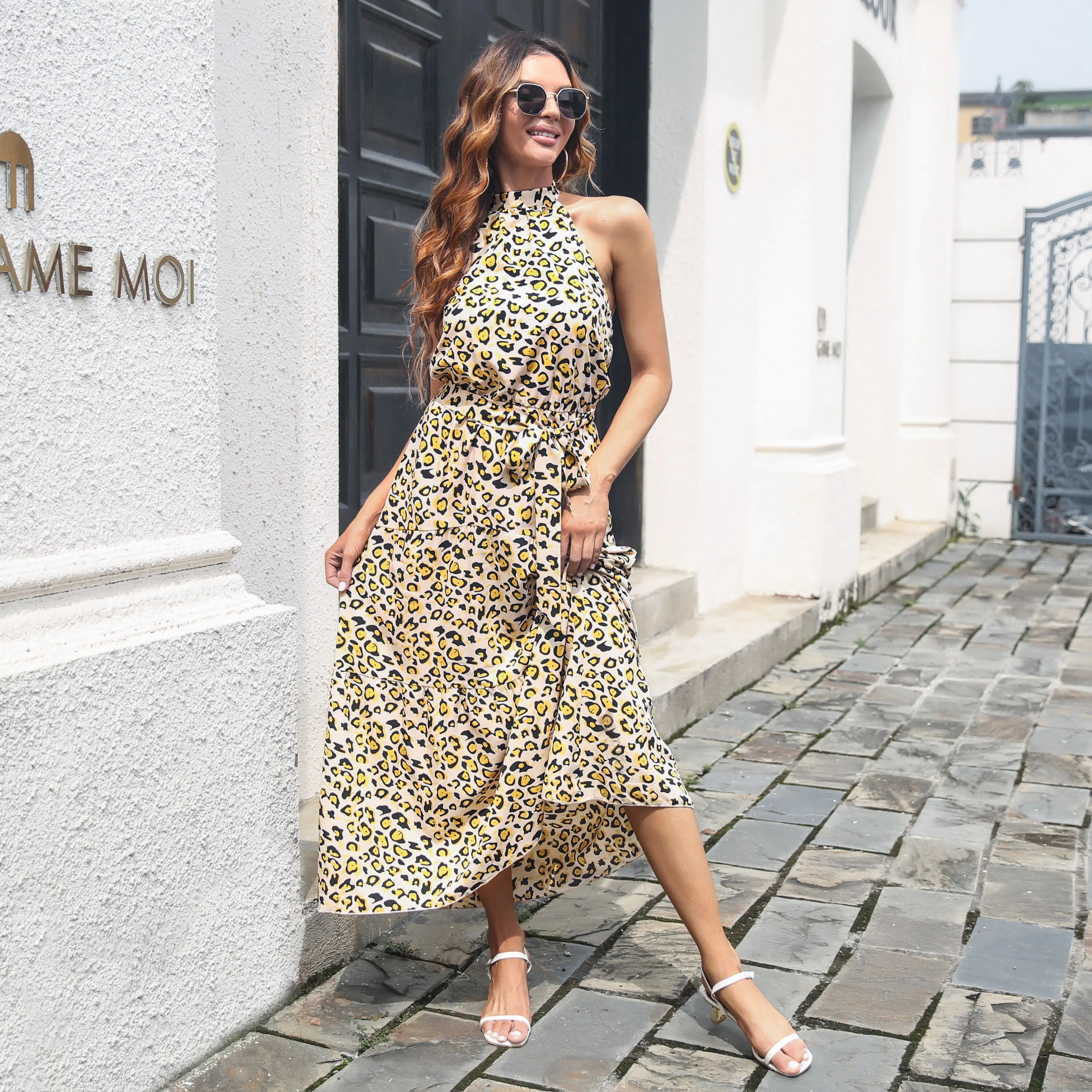 2023 Fashion Women's Summer Leopard Print Belt Open Back Long Skirt Sexy Party Dress Tops Y2k
2023 Fashion Women's Summer Leopard Print Belt Open Back Long Skirt Sexy Party Dress Tops Y2k
