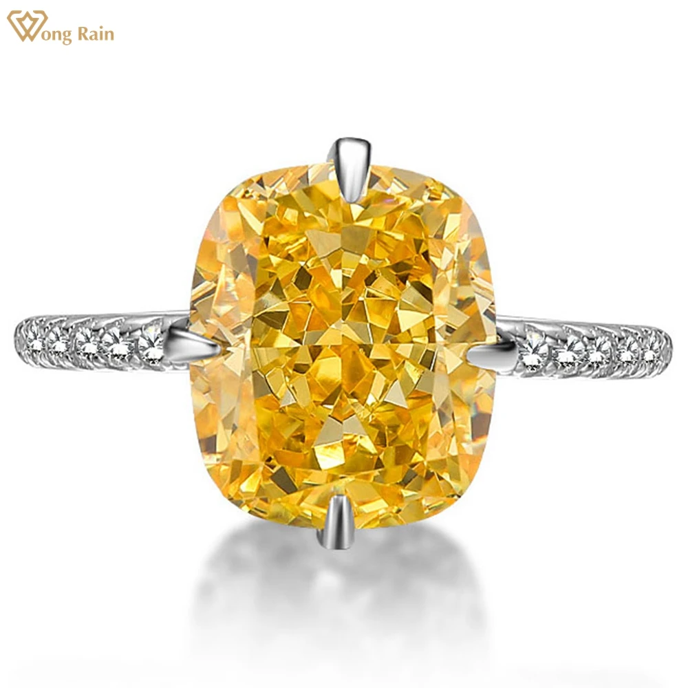 Wong Rain Elegant 100% 925 Sterling Silver Created Moissnaite Gemstone Wedding Engagement Women Ring Fine Jewelry Wholesale
Wong Rain Elegant 100% 925 Sterling Silver Created Moissnaite Gemstone Wedding Engagement Women Ring Fine Jewelry Wholesale