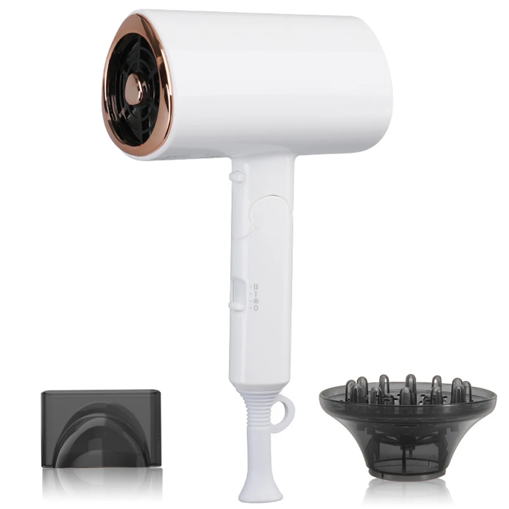 

Hair Dryer Folding Portable Household Professional Hair Dryers 1800W High Power Blower 3 Variable Speed Blow Dryer