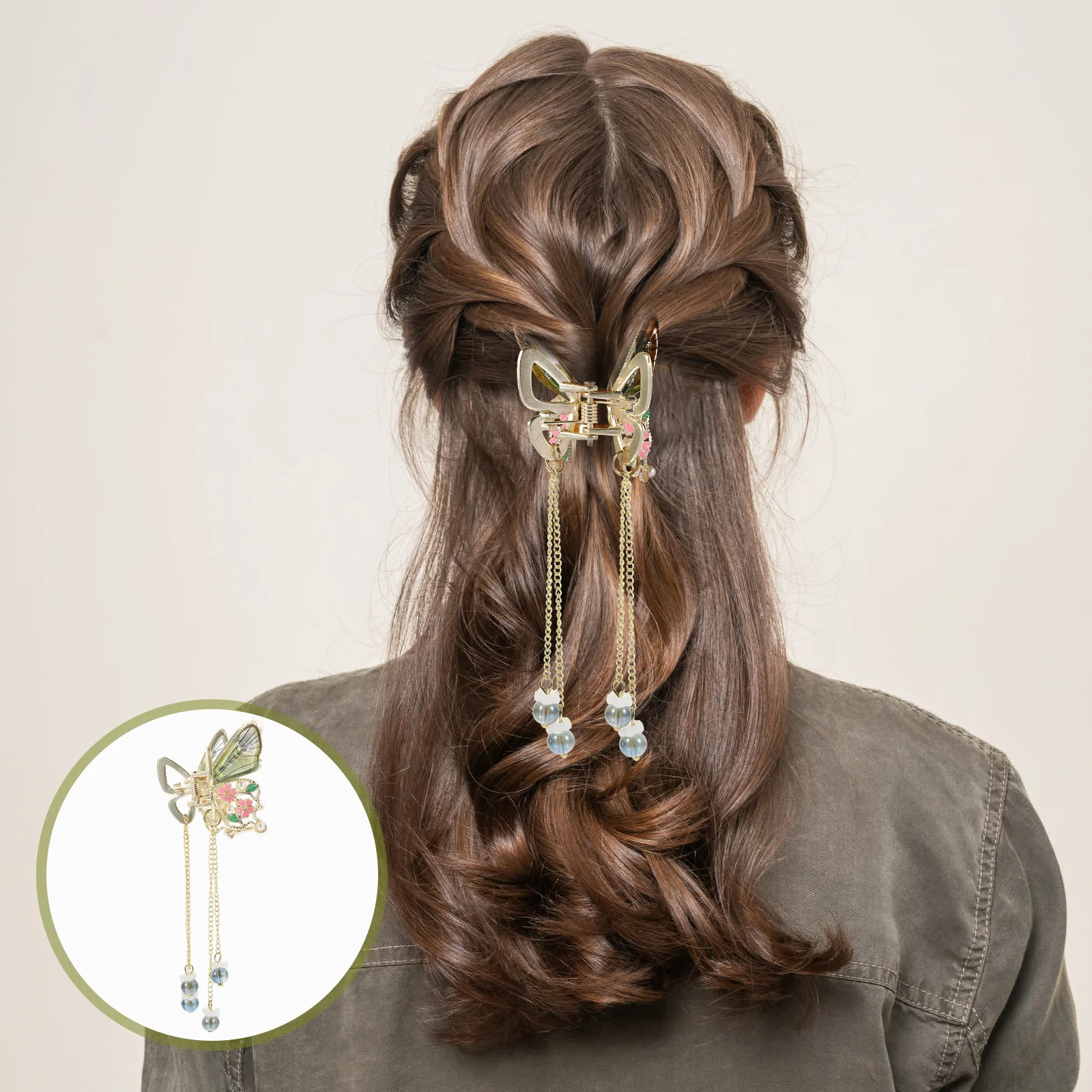 Butterfly Tassel Hair Clip Cute Claw Clips Rhinestone Barrettes Women Decorative Crystal Accessories Girl
Butterfly Tassel Hair Clip Cute Claw Clips Rhinestone Barrettes Women Decorative Crystal Accessories Girl