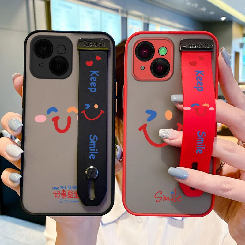 Wrist Strap Case for i13 13 12 11 Pro Max 12 13 Mini SE2 SE3 6 6S 7 8 Plus X XR XS Max Colorful Little Smile Holder Case simple
Wrist Strap Case for i13 13 12 11 Pro Max 12 13 Mini SE2 SE3 6 6S 7 8 Plus X XR XS Max Colorful Little Smile Holder Case simple