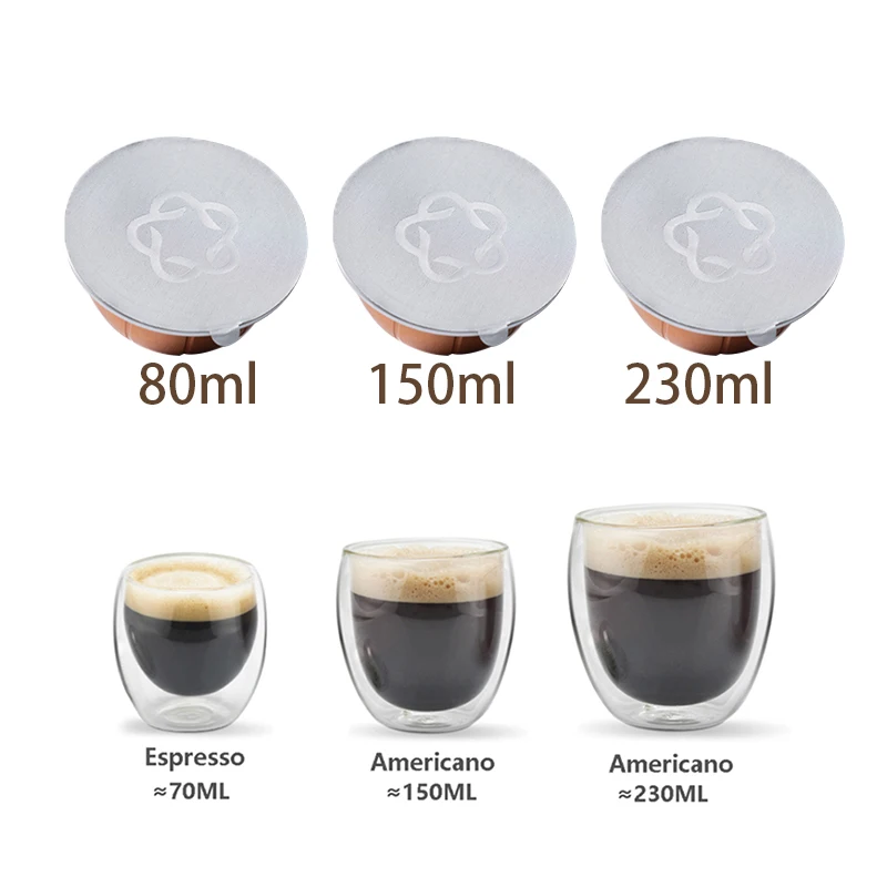

Фильтр Vertoo/vertuoline, крышка для кофе Nespresso, наполненная кофе, наклейка, фольгированная капсула, одноразовая алюминиевая крышка для фольги