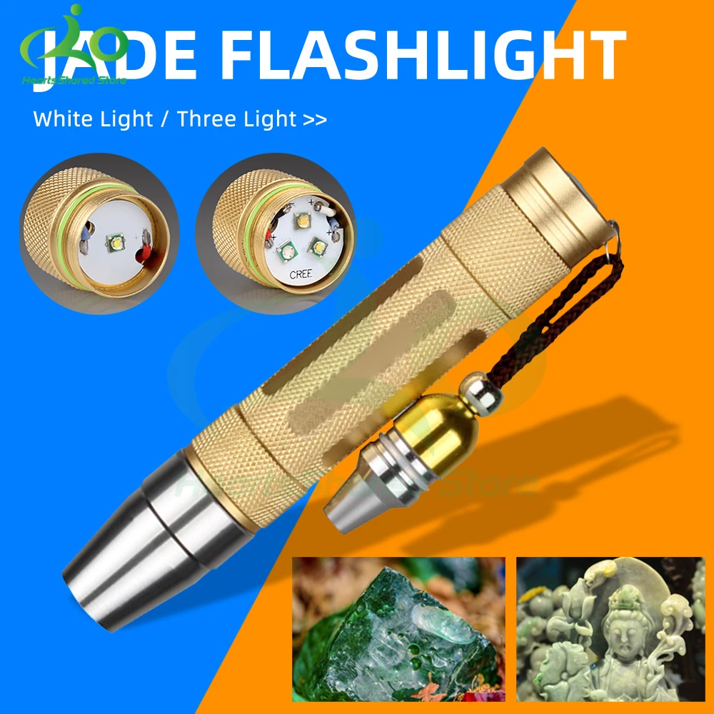 2 Files Powerful LED Flashlight Gemstone Amber Jewelry Jade Inspection 600 Lumens Yellow Light Handy Torch Lampe 18650
2 Files Powerful LED Flashlight Gemstone Amber Jewelry Jade Inspection 600 Lumens Yellow Light Handy Torch Lampe 18650