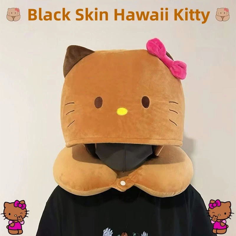 Черная кожа Hello Kitty Гавайская серия аниме U-образная подушка с капюшоном мультяшная офисная Подушка для сна Милая светонепроницаемая подушка для шеи с капюшоном
Черная кожа Hello Kitty Гавайская серия аниме U-образная подушка с капюшоном мультяшная офисная Подушка для сна Милая светонепроницаемая подушка для шеи с капюшоном