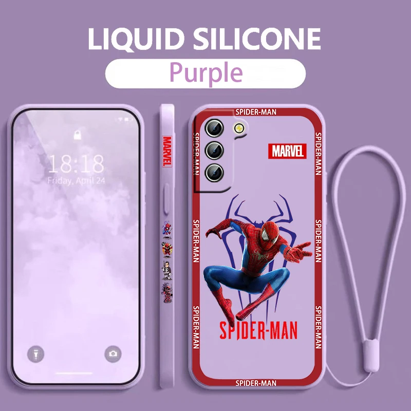 Marvel SpiderMan Avengers Hero Samsung Phone Case For Galaxy S23 S22 S21 S20 Pro FE Note 20 Plus Ultra Liquid Left Rope Cover
Marvel SpiderMan Avengers Hero Samsung Phone Case For Galaxy S23 S22 S21 S20 Pro FE Note 20 Plus Ultra Liquid Left Rope Cover