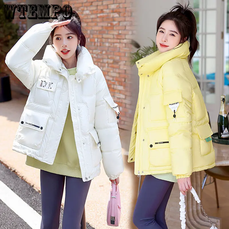Women's Parka Coat Fashion Basic Cotton Down Jacket Soft and Thick Leisure Stand-up Collar Women's Jacket Winter Fashion
Women's Parka Coat Fashion Basic Cotton Down Jacket Soft and Thick Leisure Stand-up Collar Women's Jacket Winter Fashion