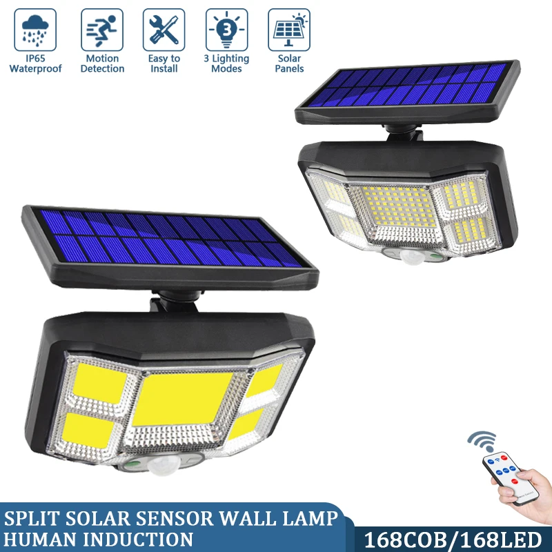 COB LED Solar Powered Light Outdoors PIR Motion Sensor IP65 Waterproof Wall Emergency Street Security Lamp For Garden Decoration
COB LED Solar Powered Light Outdoors PIR Motion Sensor IP65 Waterproof Wall Emergency Street Security Lamp For Garden Decoration