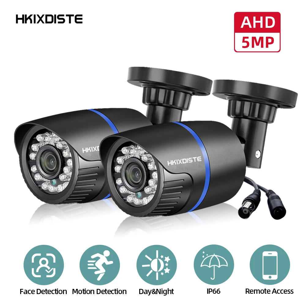 Камера видеонаблюдения AHD HD 5 Мп с функцией ночного видения 
Камера видеонаблюдения AHD HD 5 Мп с функцией ночного видения