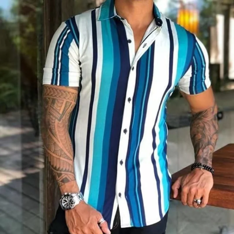 Men's Clothing Summer Short Sleeve Digital Printed Lapel Shirt Comfortable Breathable Boy Street Wear Shirt
Men's Clothing Summer Short Sleeve Digital Printed Lapel Shirt Comfortable Breathable Boy Street Wear Shirt