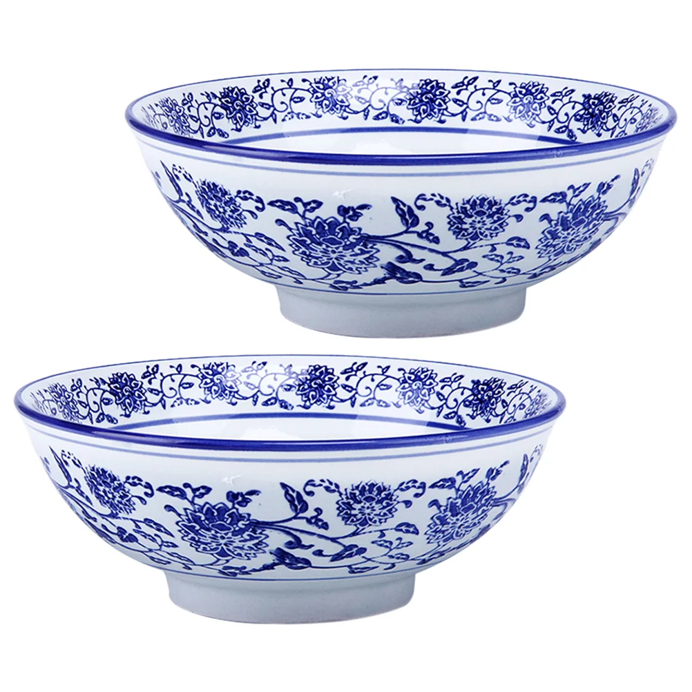 2Pcs Ceramic Bowl Large Soup Bowl Vintage Salad Bowl Delicate Noddle Bowl for Home
2Pcs Ceramic Bowl Large Soup Bowl Vintage Salad Bowl Delicate Noddle Bowl for Home
