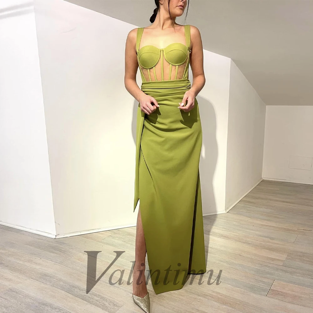 Modern Tank Straight Sleeveless Illusion Slit Evening Dress 2023 For Women Custom Made Floor Length Robes De Soirée Formal Prom
Modern Tank Straight Sleeveless Illusion Slit Evening Dress 2023 For Women Custom Made Floor Length Robes De Soirée Formal Prom