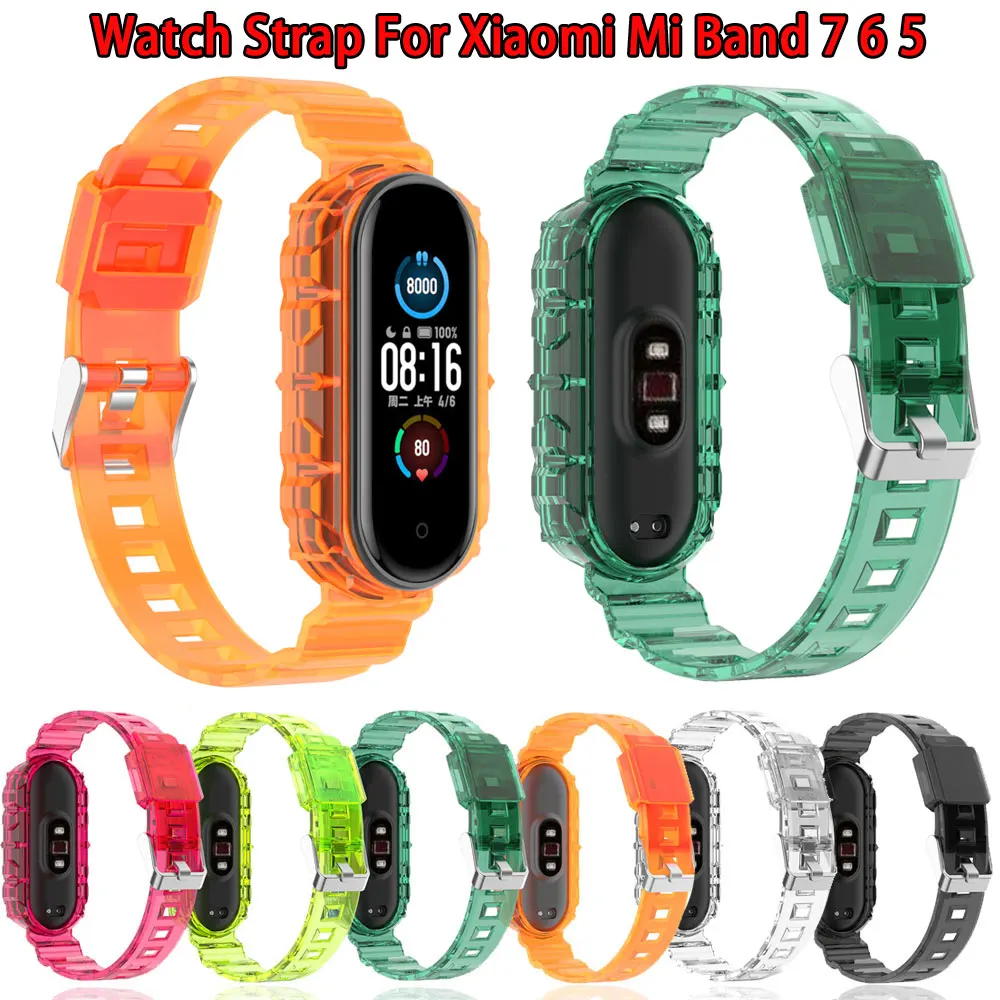 Силиконовый ремешок для часов Xiaomi Mi Band 7 6 5, браслет на запястье для умных часов, прозрачный сменный ремешок для часов, аксессуары
Силиконовый ремешок для часов Xiaomi Mi Band 7 6 5, браслет на запястье для умных часов, прозрачный сменный ремешок для часов, аксессуары