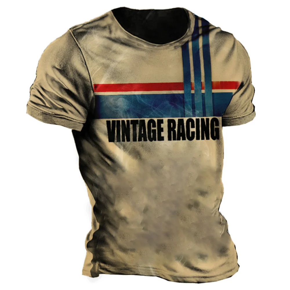 Vintage T shirt for Men Racing 3d Print Tee Summer Short Sleeve Pullover Street Oversized Clothing Casual Harajuku Loose T-shirt
Vintage T shirt for Men Racing 3d Print Tee Summer Short Sleeve Pullover Street Oversized Clothing Casual Harajuku Loose T-shirt
