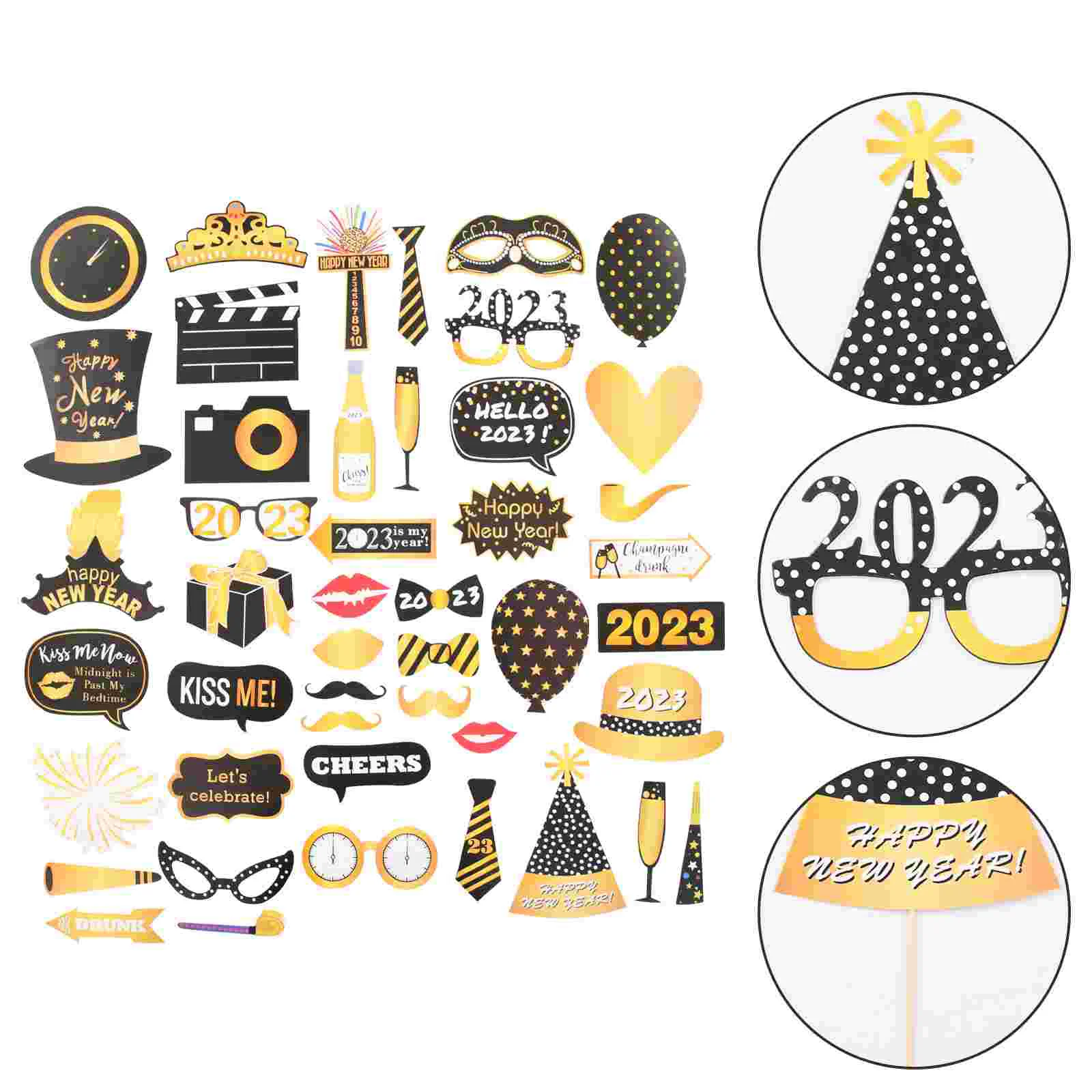 New Photo Props Years 2023 Booth Eve Party Year Decorations Prop Happy Decor Supplies Nye Christmas Glasses Merry Favors
New Photo Props Years 2023 Booth Eve Party Year Decorations Prop Happy Decor Supplies Nye Christmas Glasses Merry Favors