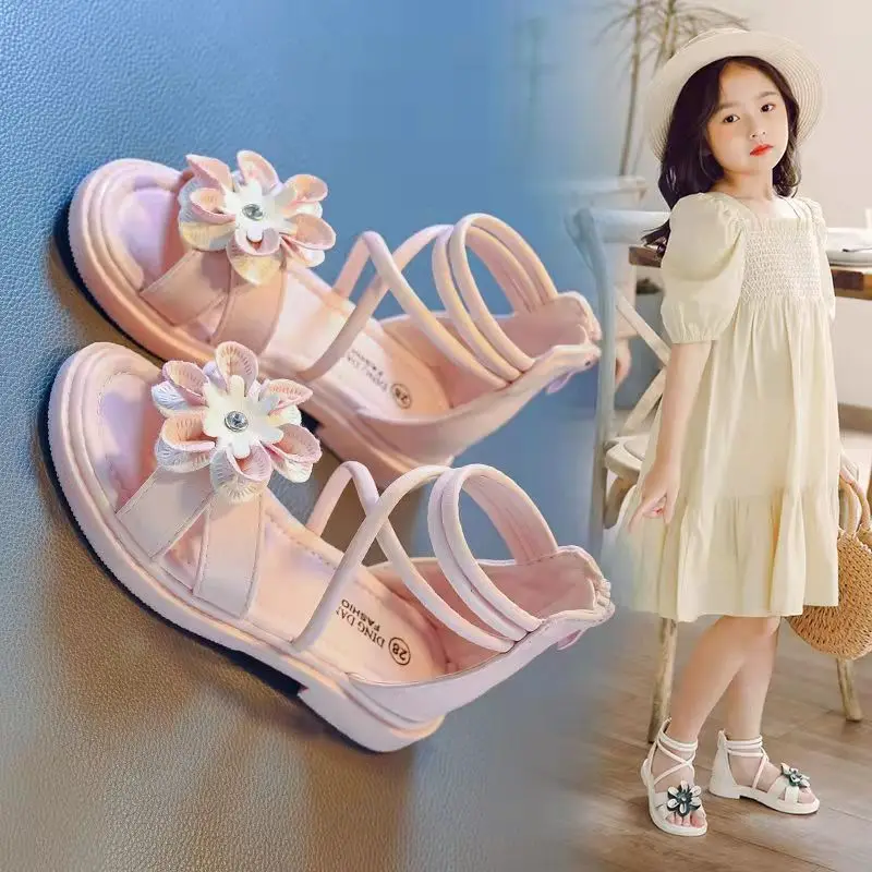 Summer Children's Girls Flower Fashion ROMA Sandals Breathable Non-Slip Princess Sandals Beach Soft Kids Open Toe Sandals
Summer Children's Girls Flower Fashion ROMA Sandals Breathable Non-Slip Princess Sandals Beach Soft Kids Open Toe Sandals