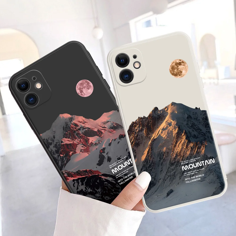 Shockproof Mountain Moon Phone Case For Samsung Galaxy A24 4G A04E A14 A24 A34 A54 5G A13 Cases Soft Liquid Silicone Back Covers
Shockproof Mountain Moon Phone Case For Samsung Galaxy A24 4G A04E A14 A24 A34 A54 5G A13 Cases Soft Liquid Silicone Back Covers