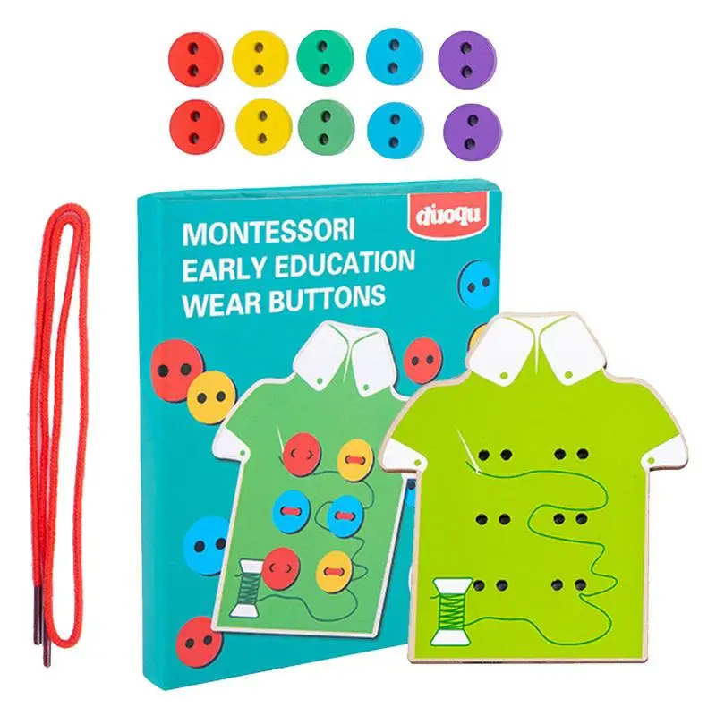 Threading Toys For Toddlers Wooden Clothes Lacing Toys For Kids Fine Motor Skills Toys For Kids Sewing Button Lacing Card Game
Threading Toys For Toddlers Wooden Clothes Lacing Toys For Kids Fine Motor Skills Toys For Kids Sewing Button Lacing Card Game