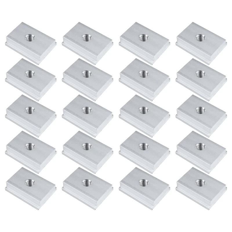M6 T-Track Slider Sliding Nut Aluminum Alloy T Slot Nut For Woodworking Tool Jigs Screw Slot Fastener 20Pcs
M6 T-Track Slider Sliding Nut Aluminum Alloy T Slot Nut For Woodworking Tool Jigs Screw Slot Fastener 20Pcs