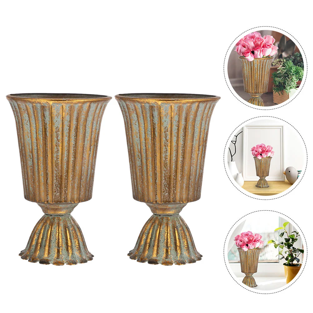 2 Pcs Tin Fountain Room Tabletop Ornament Decorative Vintage Decor For Home Pot Decorations Iron Household Adornment Artware
2 Pcs Tin Fountain Room Tabletop Ornament Decorative Vintage Decor For Home Pot Decorations Iron Household Adornment Artware