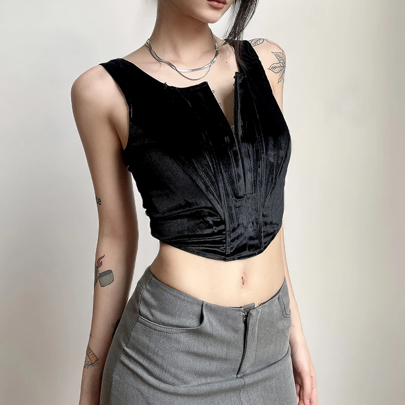 Slim Sleeveless Crop Top Women Sexy Women Clothing Square Neck Cropped Tops Black Tank 2023 Summer Y2k Tops Mujer
Slim Sleeveless Crop Top Women Sexy Women Clothing Square Neck Cropped Tops Black Tank 2023 Summer Y2k Tops Mujer