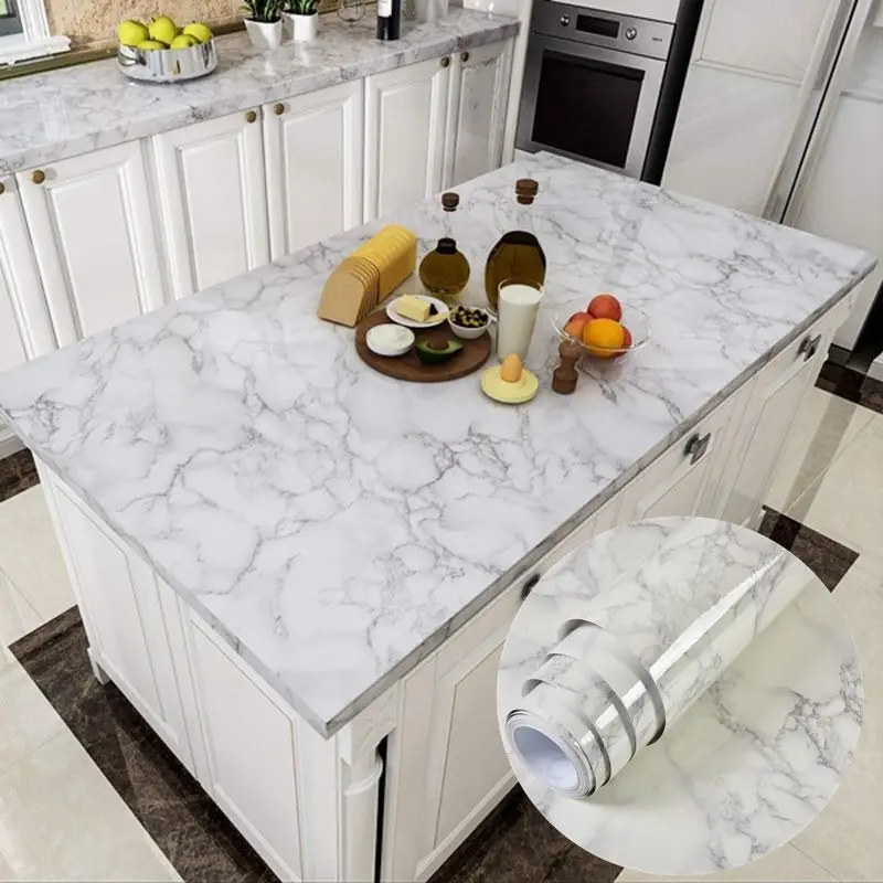 DIY Decorable Film PVC Self Adhesive Marble Wallpapers Bathroom Kitchen Cabinet Contact Paper PVC Waterproof Home Decor Stickers 
DIY Decorable Film PVC Self Adhesive Marble Wallpapers Bathroom Kitchen Cabinet Contact Paper PVC Waterproof Home Decor Stickers