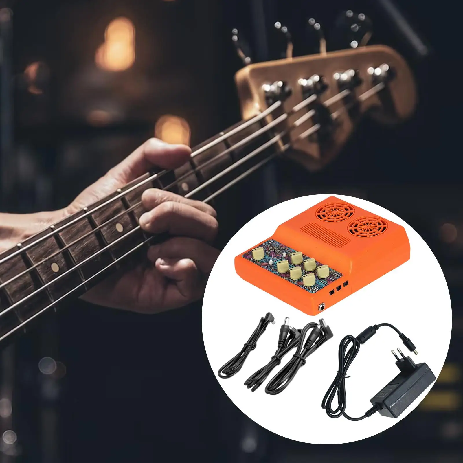 Electric Guitar Amp Compressor Boost Effect Play Music Speaker Professional EU Adapter
Electric Guitar Amp Compressor Boost Effect Play Music Speaker Professional EU Adapter