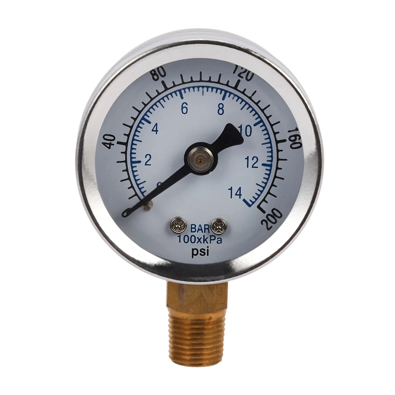 Ts-40-14 Bar 0-200 Psi 0-14 Bar Pressure Gauge 1/8 Male Npt Pressure Gauge Air Compressor Hydraulic Vacuum Gauge Manometer
Ts-40-14 Bar 0-200 Psi 0-14 Bar Pressure Gauge 1/8 Male Npt Pressure Gauge Air Compressor Hydraulic Vacuum Gauge Manometer