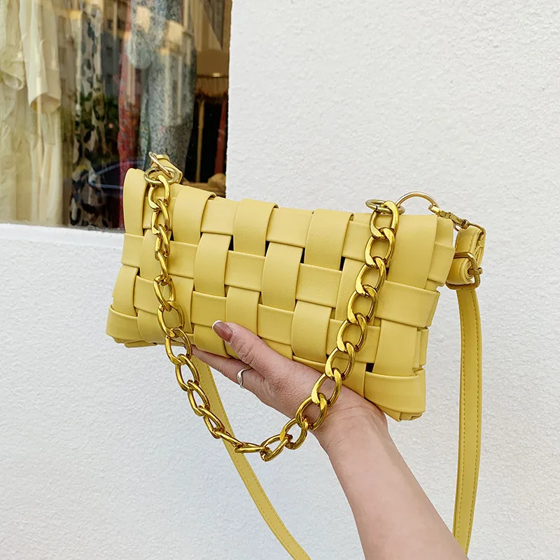 Luxury Designer Handbag PU Leather Braided Bag for Female Women's Weave Design Shoulder Bags Chain Underarm Bags Summer Purse
Luxury Designer Handbag PU Leather Braided Bag for Female Women's Weave Design Shoulder Bags Chain Underarm Bags Summer Purse