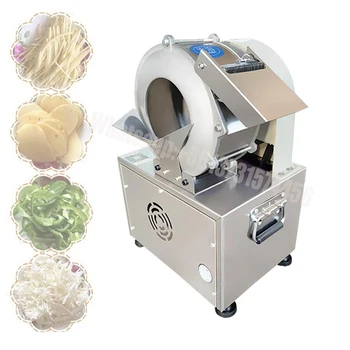 Electric Potato Shredder Multifunctional Automatic Vegetable Cutting Machine Commercial Cucumber Carrot Ginger Slicer