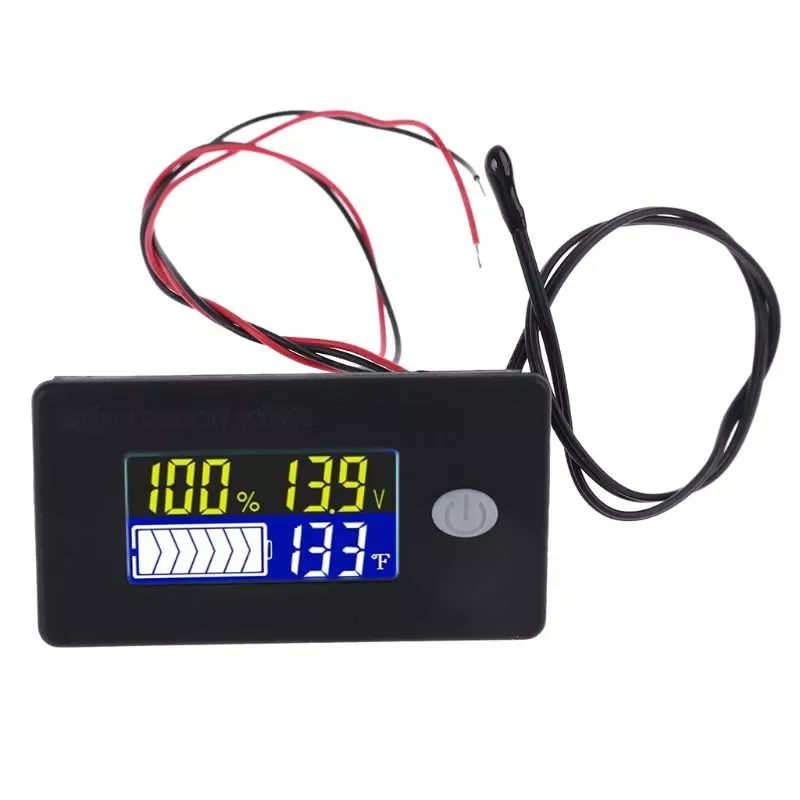 Upgraded Battery Capacity Indicator with Voltage Alarm & Thermometer DC 10-100V Li-ion Lifepo4 Lead acid Battery Monitor
Upgraded Battery Capacity Indicator with Voltage Alarm & Thermometer DC 10-100V Li-ion Lifepo4 Lead acid Battery Monitor