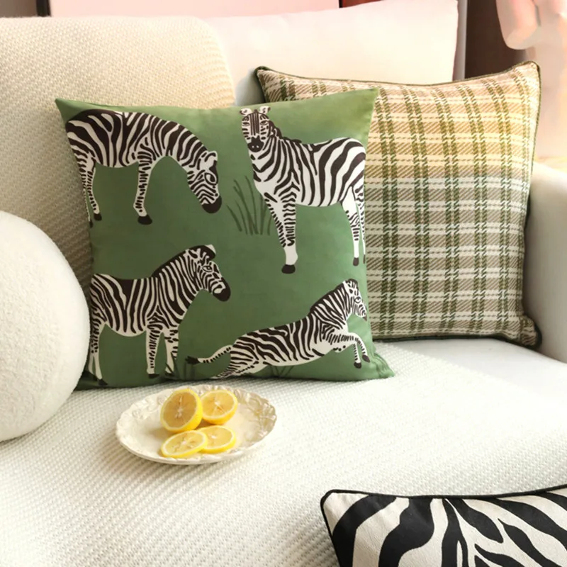 Sweet Green Zebra Animal Pattern Nordic Living Room Pillow Case Polyester Cushion Cover Home Decoration
Sweet Green Zebra Animal Pattern Nordic Living Room Pillow Case Polyester Cushion Cover Home Decoration